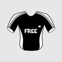 Free T-Shirt Simple Design vector