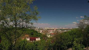 vista aérea da cidade e porto de odessa video