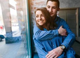 beautiful young couple photo