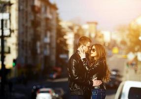 beautiful couple posing photo