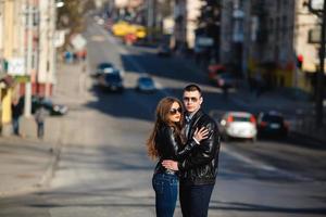 beautiful couple posing photo