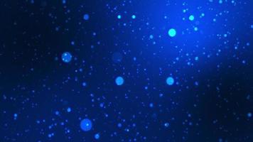 Loop blue bokeh motion 3D animation holiday concept video