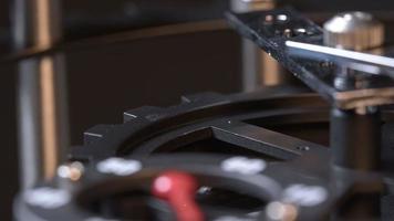 Abstract Retro Mechanic Turning Clock Gears video