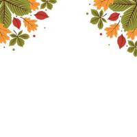 Autumn Pattern Template vector