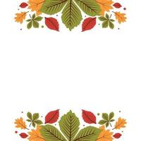 Autumn Pattern Template vector