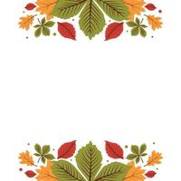 Autumn Pattern Template vector