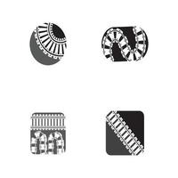 railway vector icon design template illustration