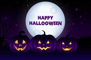 Scary happy halloween day design background vector