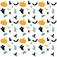 Modern Halloween pattern design vector. Scary monster costume pattern design template vector