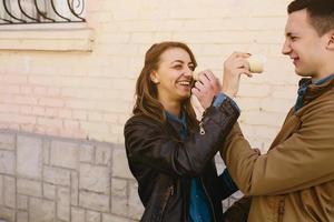 beautiful young couple photo