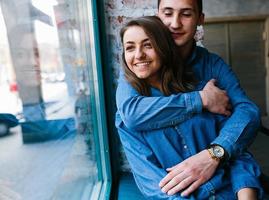 beautiful young couple photo