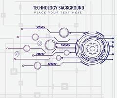 fondo de tecnología con varios elementos estructurales vector