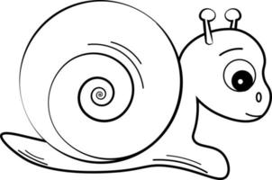 snail cartoon character vector