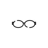 Glasses, Sunglasses, Eyeglasses, Spectacles Dotted Line Icon Vector Illustration Logo Template. Suitable For Many Purposes.