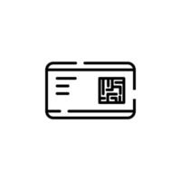 Ticket, Pass, Event, Voucher Dotted Line Icon Vector Illustration Logo Template. Suitable For Many Purposes.