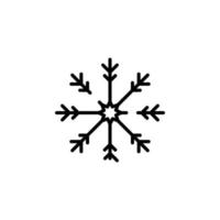 invierno, nevadas, nieve, copo de nieve línea punteada icono vector ilustración logotipo plantilla. adecuado para muchos propósitos.