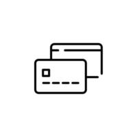 Credit Card, Payment Dotted Line Icon Vector Illustration Logo Template. Suitable For Many Purposes.