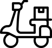 Ilustración de vector de scooter en un fondo. Símbolos de calidad premium. Iconos vectoriales para concepto y diseño gráfico.