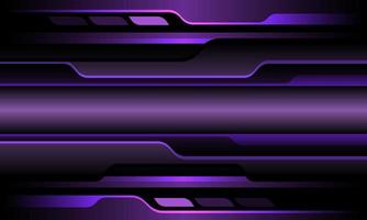 Abstract purple metallic banner cyber geometric design modern futuristic technology background vector