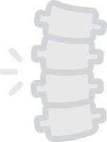 ilustración vectorial de la columna vertebral en un fondo. símbolos de calidad premium. iconos vectoriales para el concepto y el diseño gráfico. vector