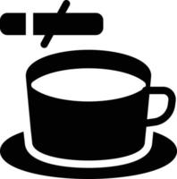 taza de ilustración vectorial sobre un fondo. símbolos de calidad premium. iconos vectoriales para el concepto y el diseño gráfico. vector