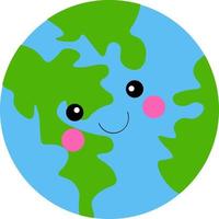 Cartoon planet vector. full color planet illustration vector