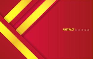 abstract red yellow geometric background template vector