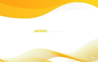 abstract orange wave background vector