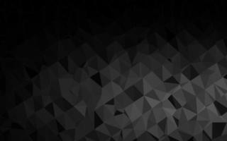 Dark Silver, Gray vector shining triangular background.