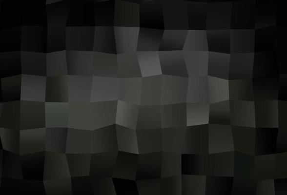 Dark Black vector triangle mosaic texture.