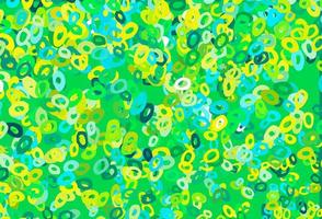 Light Blue, Yellow vector layout with circle shapes.