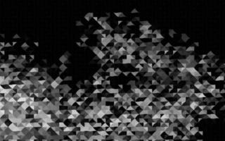 plata oscura, textura de vector gris en estilo triangular.