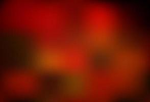 Dark Red, Yellow vector bokeh template.