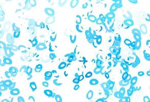 Light Blue, Yellow vector background with bubbles.
