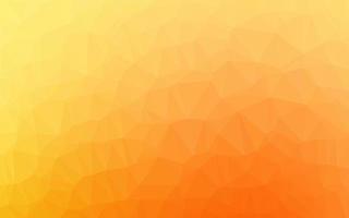 Light Yellow, Orange vector shining triangular pattern.