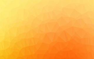 Light Yellow, Orange vector shining triangular pattern.