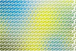 Light Blue, Yellow vector template with abstract lines.