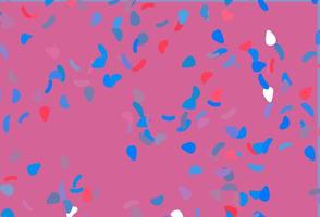 Light Blue, Red vector backdrop with abstract shapes.