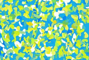 Light Blue, Yellow vector backdrop with abstract shapes.