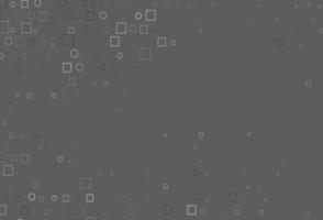 Light Silver, Gray vector background with circles, rectangles.