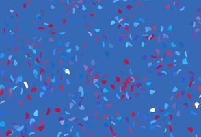 Light Blue, Red vector template with memphis shapes.