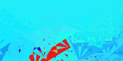 Light Blue, Red vector template with triangle shapes.