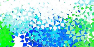 Light blue vector background with triangles.