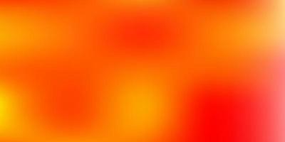 Light red, yellow vector gradient blur background.