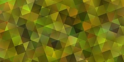 Light Yellow vector background with triangles, cubes.