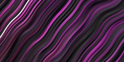 Dark Purple vector backdrop with bent lines.