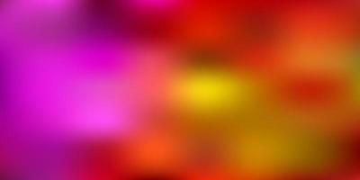 Light pink, yellow vector gradient blur background.