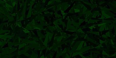 Dark Green vector texture with triangular style.