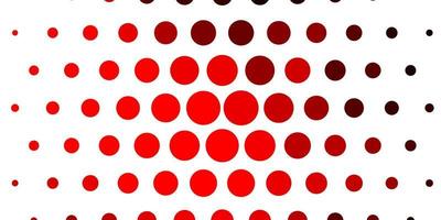 Light Red vector backdrop with circles.