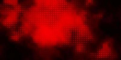 Dark Red vector background with spots.